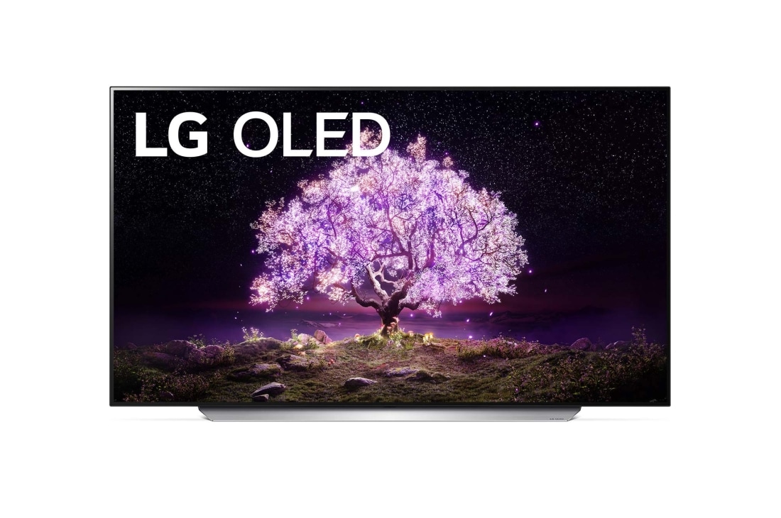 LG OLED LG C1 | 65 inch | Dolby Vision IQ & Dolby Atmos | ThinQ AI | 4K Smart OLED TV, front view, OLED65C12LA