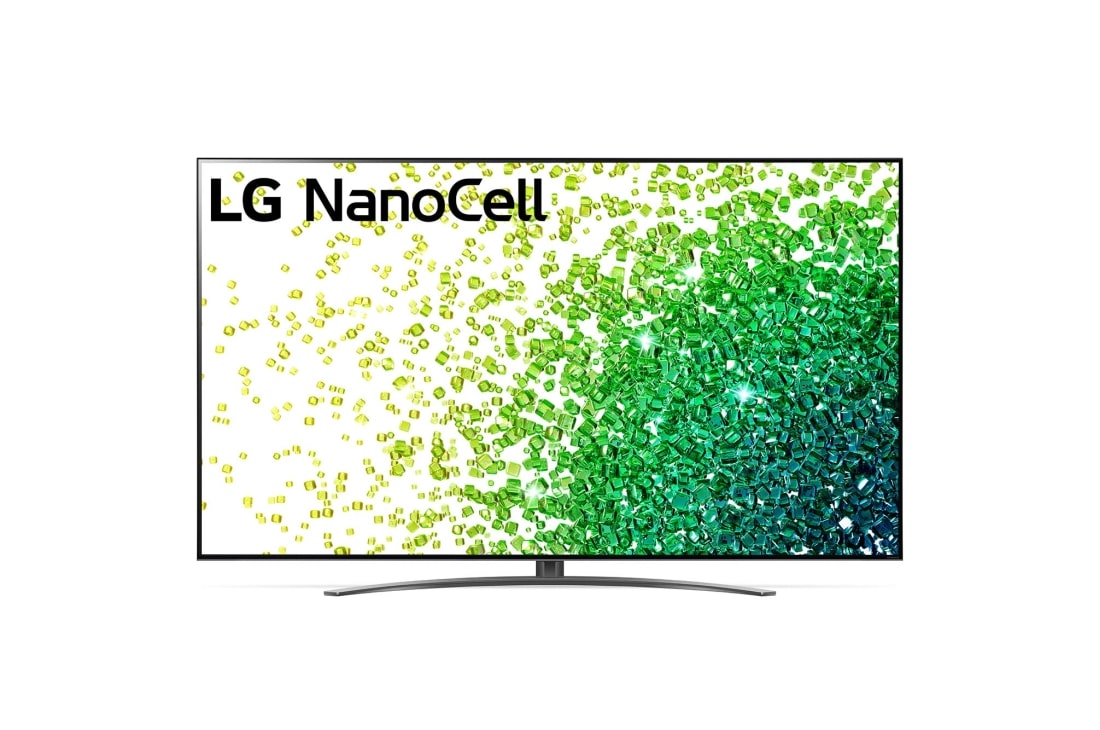 LG 86NANO863PA, Vedere frontală a televizorului NanoCell LG, 86NANO863PA