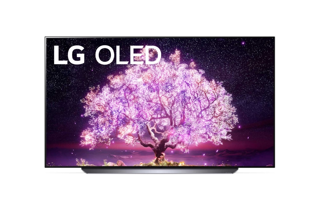 LG OLED LG C1 | 65 inch | Dolby Vision IQ & Dolby Atmos| AI Picture Pro | ThinQ AI | 4K Smart OLED TV, front view, OLED65C11LB