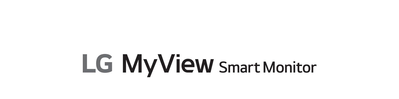 Логотип LG MyView Smart Monitor.