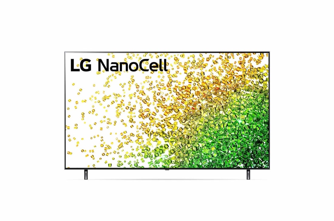 LG 4K NanoCell телевизор 75'' LG 75NANO856PA, Вид телевизора LG NanoCell спереди, 75NANO856PA