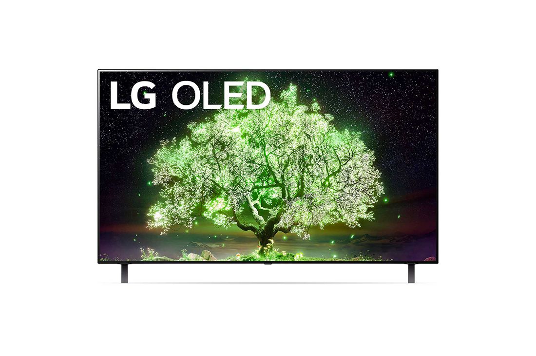 LG 4K OLED телевизор 55'' LG OLED55A1RLA, вид спереди, OLED55A1RLA