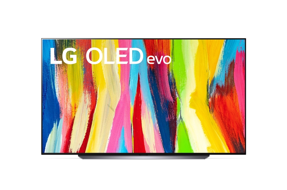 LG 4K OLED телевизор 83'' LG OLED83C2RLA, Вид спереди , OLED83C2RLA