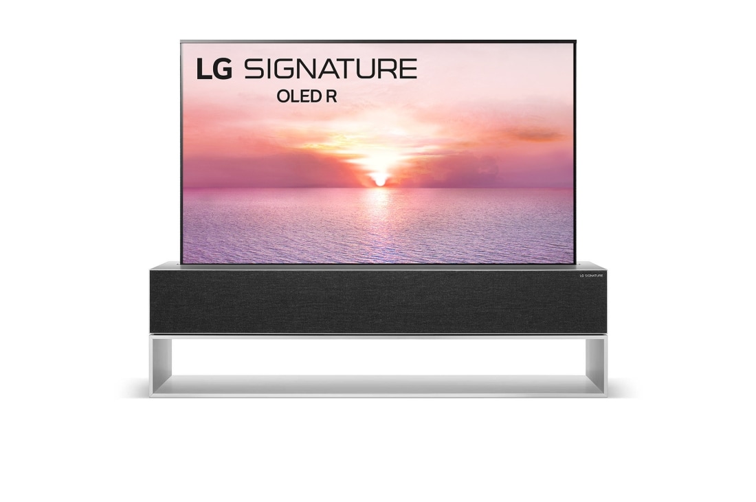 LG Сворачиваемый OLED телевизор LG SIGNATURE 65'', front full view, OLED65R19LA