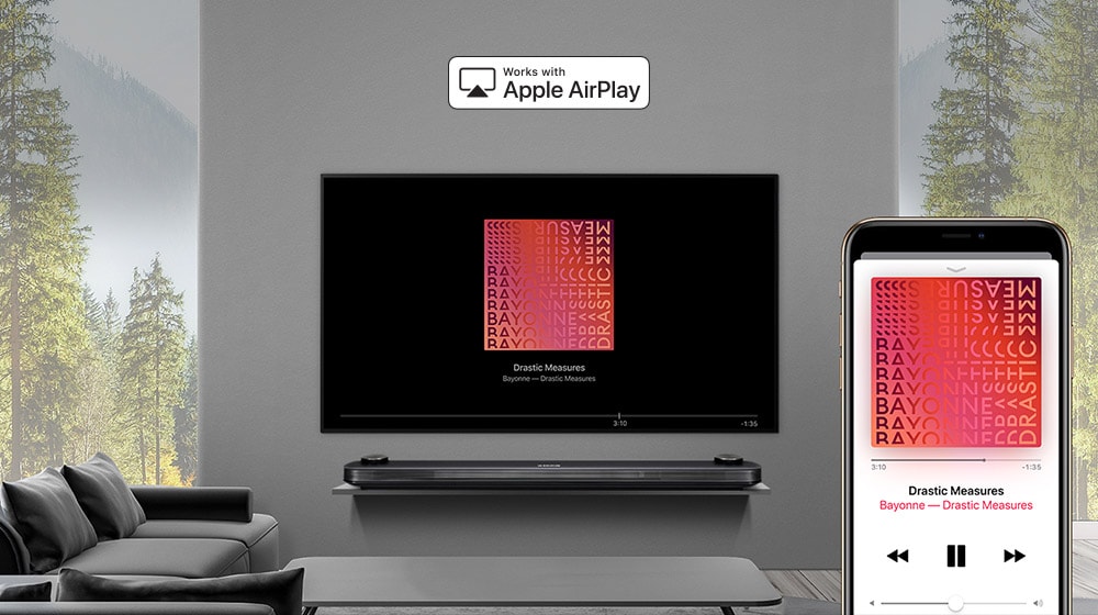 AirPlay Lets You Do It All. <br/> Watch. Listen. Share.1