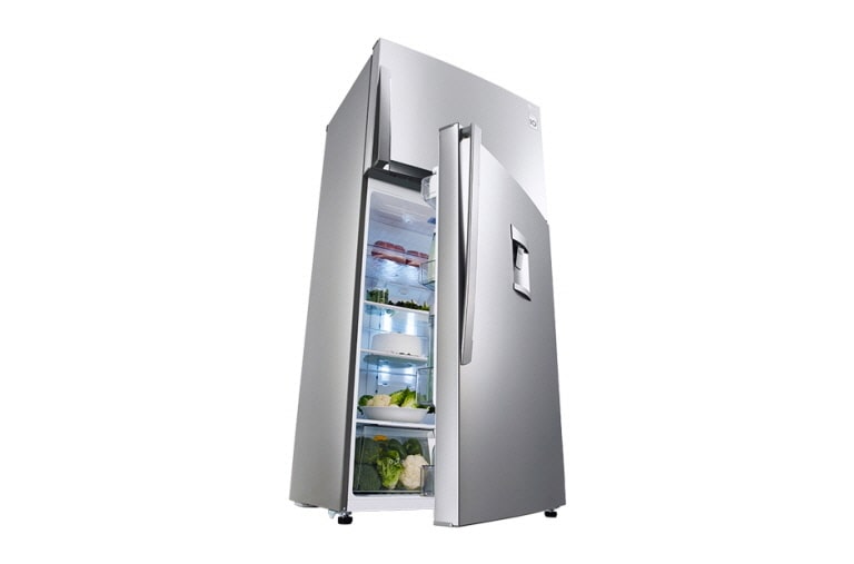 LG 481L Shiny Steel Top Fridge Freezer GNB602HLPL LG South Africa