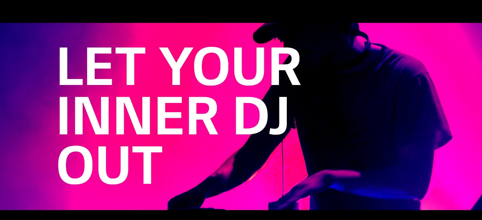 A man is spinning DJ deck.