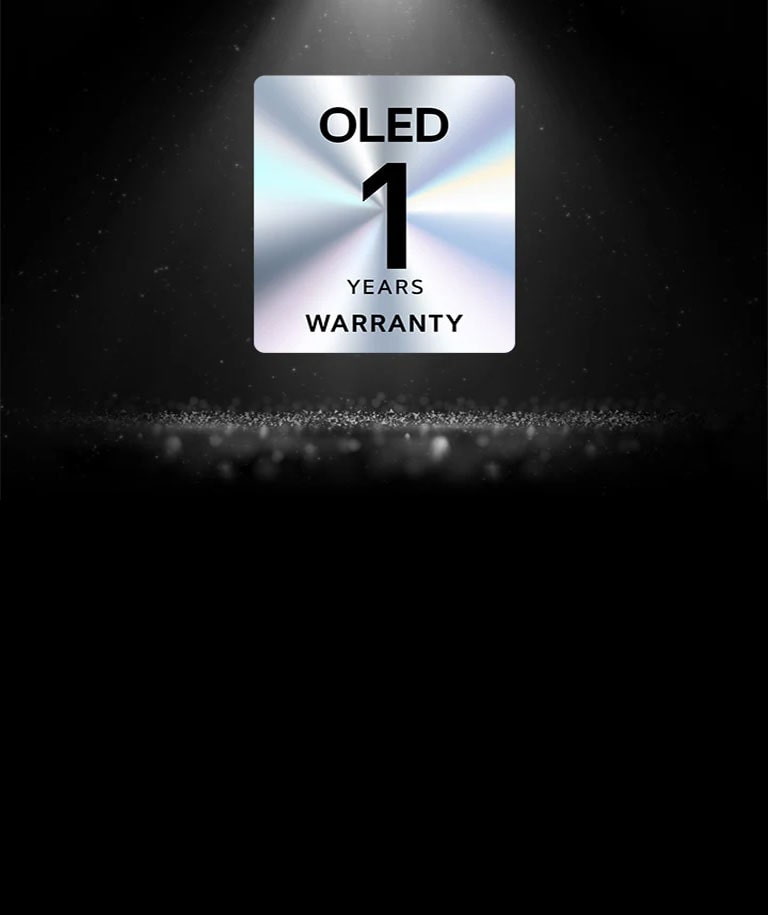 1-YEAR BURN-IN WARRANTY for UltraGear OLED gaming monitor.	