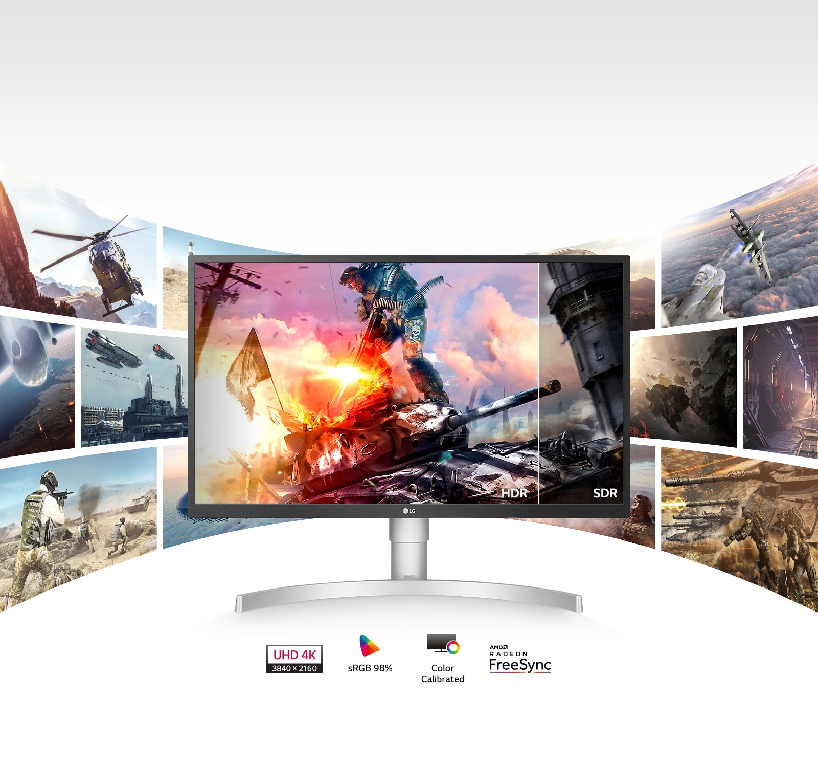 LG 27 Inch 4K HDR10 UHD Monitor Sleek Design | LG UAE