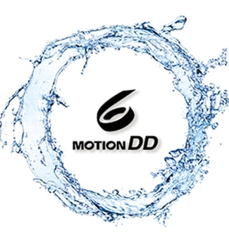 The 6 motion dd logo is in the middle of the flow creating a circular shape