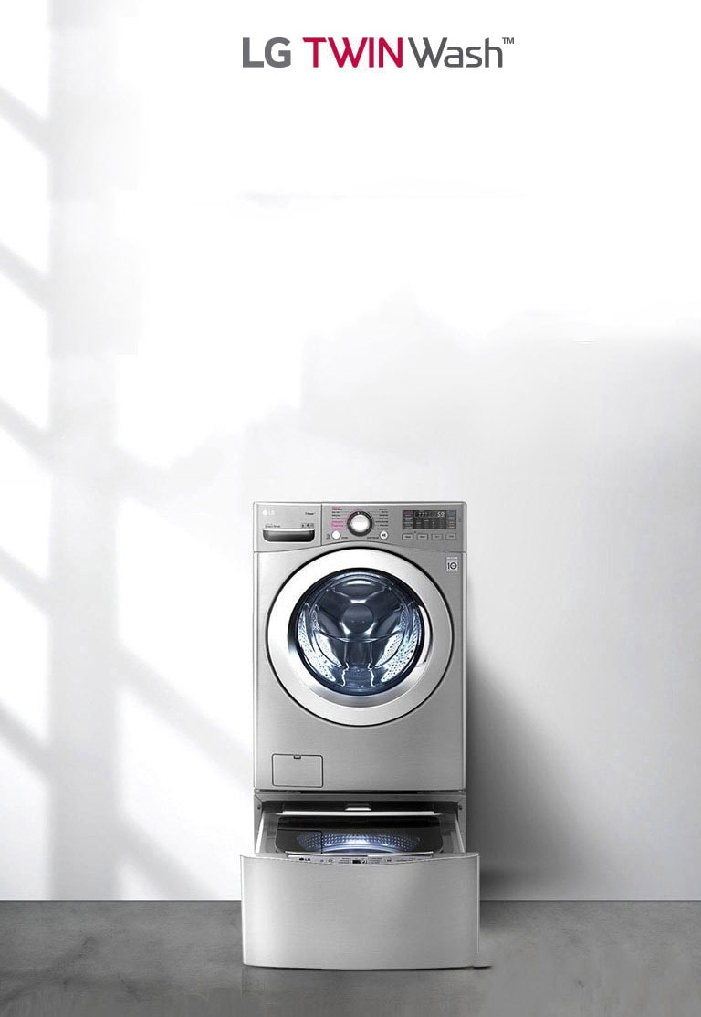 Lg Twinwash Washer Dryer 21 5 10 Kg 6 Motion Direct Drive Turbowash360 Steam Thinq Buy Online Lg Lg Uae