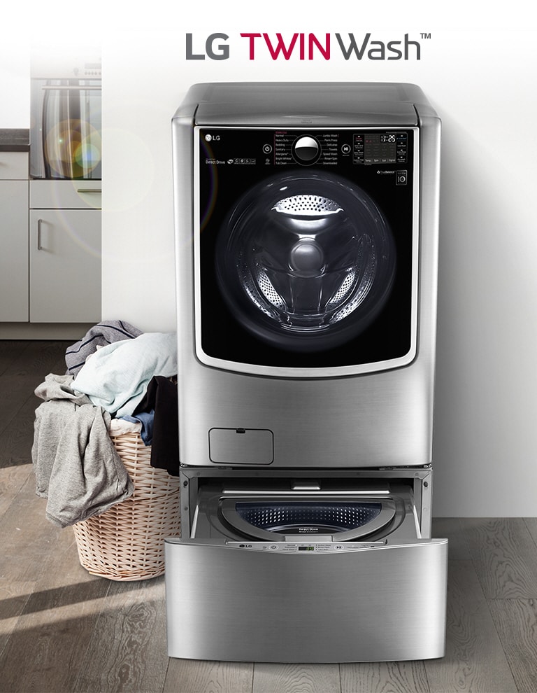 LG Mini Washer, 3.5 Kg, Slim Inverter DD, Delicate Wash, ThinQ LG UAE