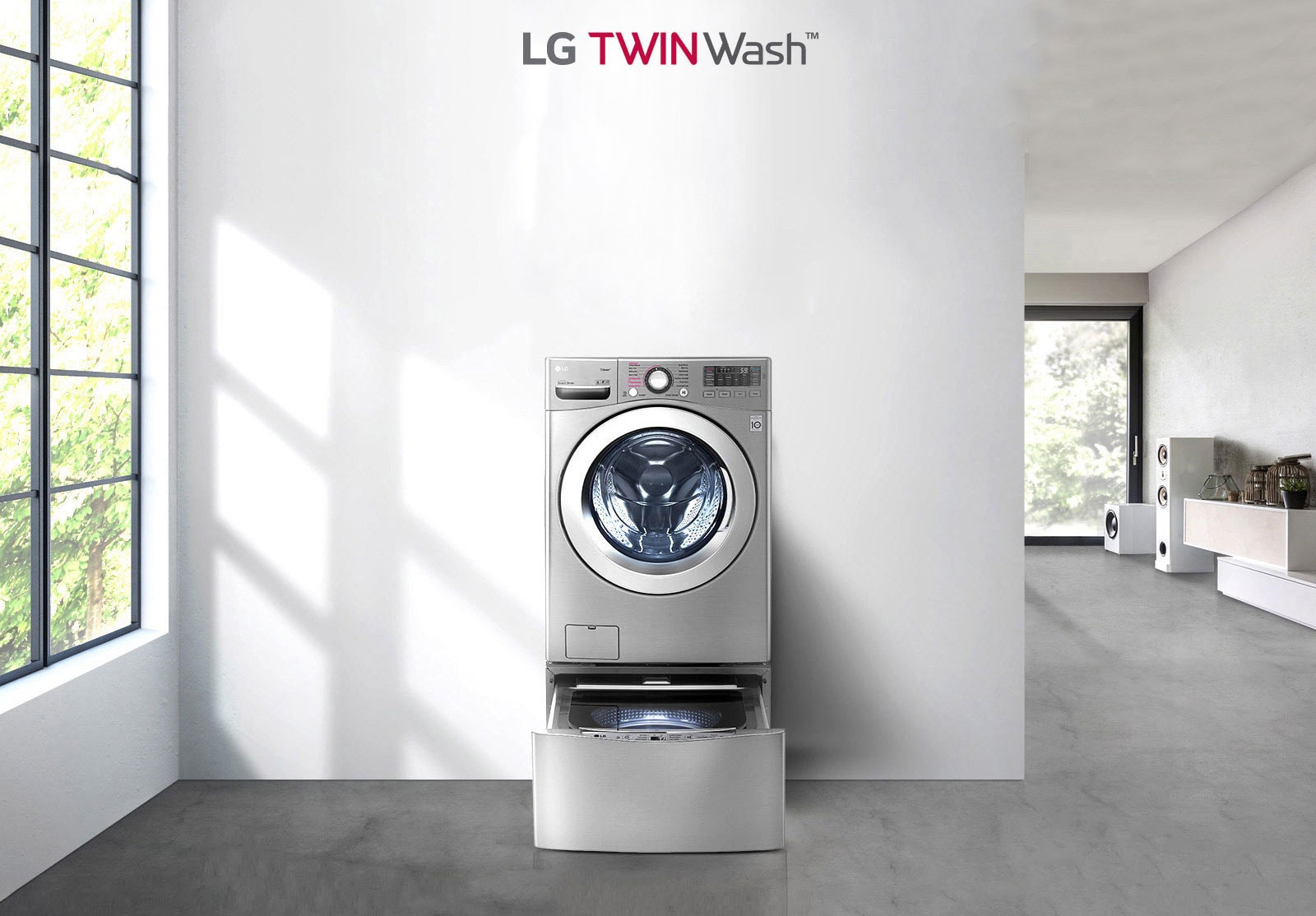 Lg Lg Twinwash Washer Dryer 12 5 7 Kg 6 Motion Direct Drive Truesteam Thinq Lg Uae