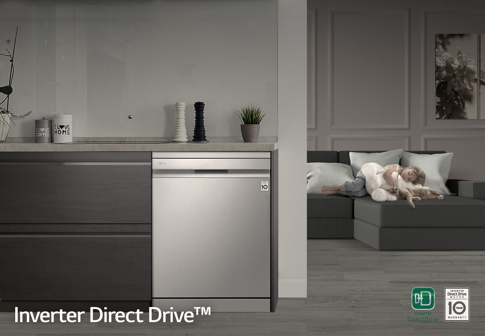 LG Lave-vaisselle Inverter Direct Drive 14 couverts