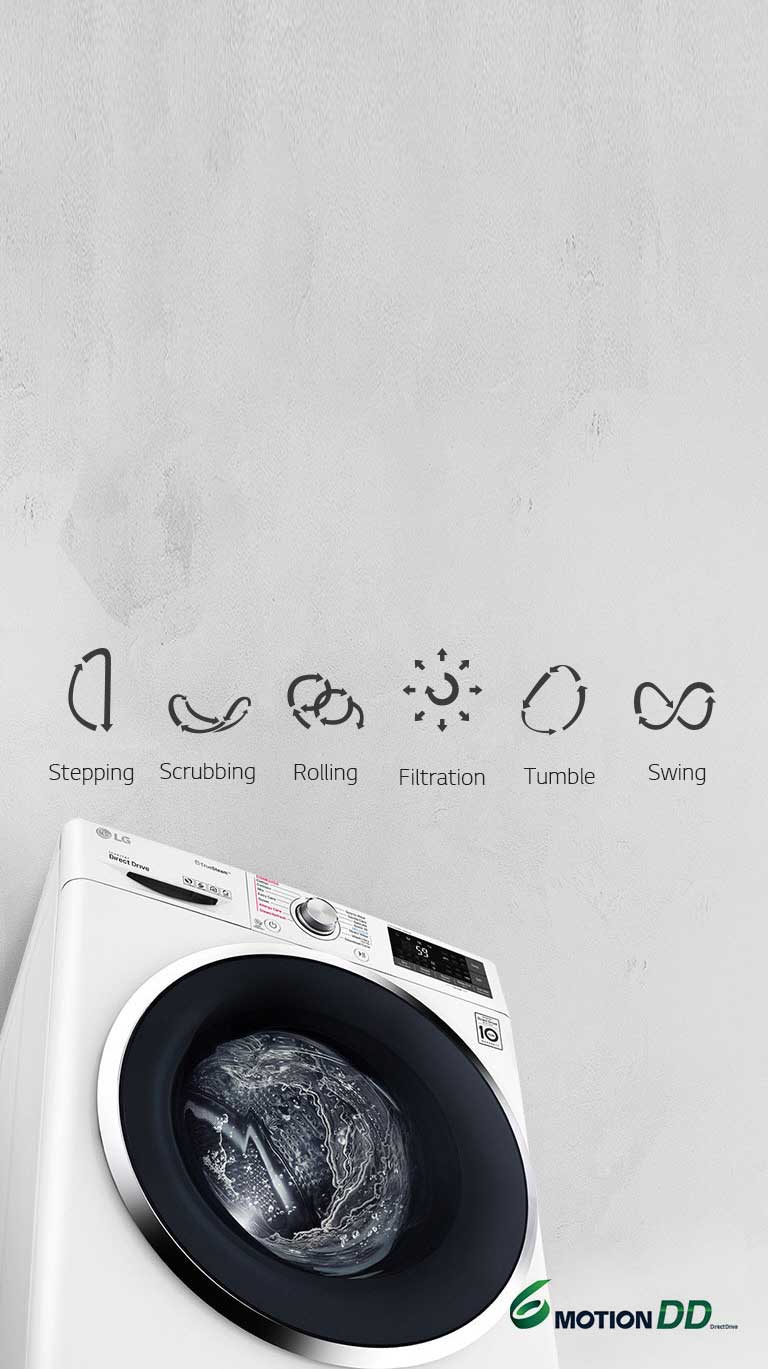 Lg Lg Twinwash Washer Dryer 12 5 7 Kg 6 Motion Direct Drive Truesteam Thinq Lg Uae