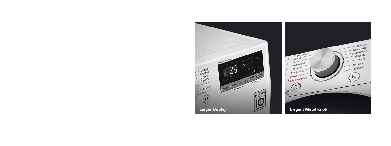 Lg Washer 9 Kg Bigger Capacity Ai Dd Steam Thinq Buy Online Lg Lg Uae