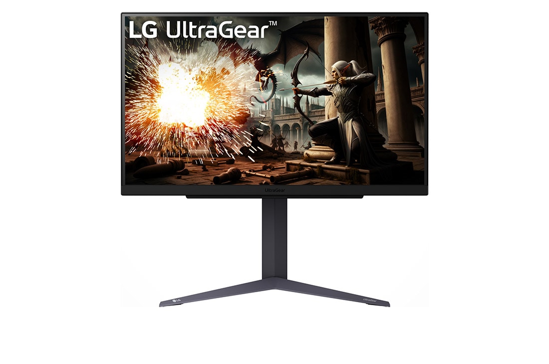 LG 27” UltraGear™gaming monitor, 200Hz Refresh Rate, 2024, front view, 27GS75Q-B