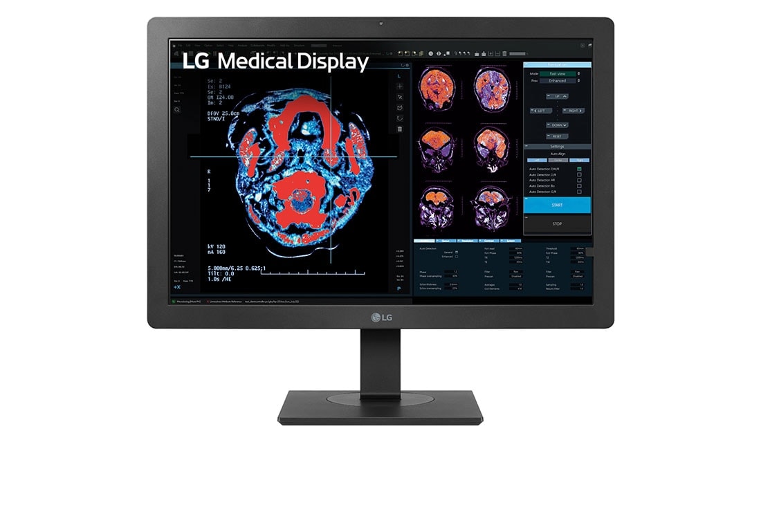 LG New LG 24” 2MP IPS Clinical Review Monitor, 24HR513C-B, 2024, front view, 24HR513C-B