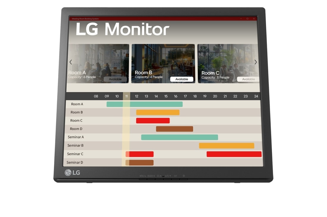 LG 17'' LG SXGA Touch Monitor 2024, Front view, 17BR30T-B