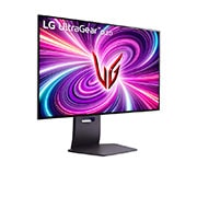 LG 32'' UltraGear™ Dual-Mode OLED gaming monitor | 4K UHD, Pixel Sound, perspective view, 32GS95UE-B, thumbnail 14