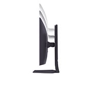 LG 32'' UltraGear™ Dual-Mode OLED gaming monitor | 4K UHD, Pixel Sound, side view with monitor height moving downwards on, 32GS95UE-B, thumbnail 14