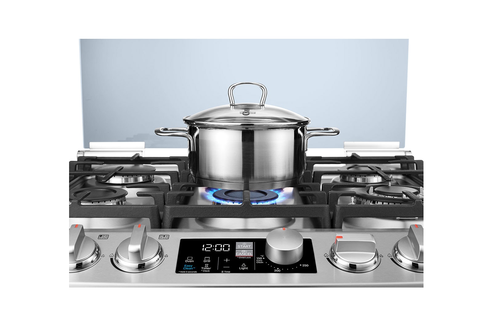 Lg Gas Cooker 156 Litre Capacity 6 Burners Dual Heating