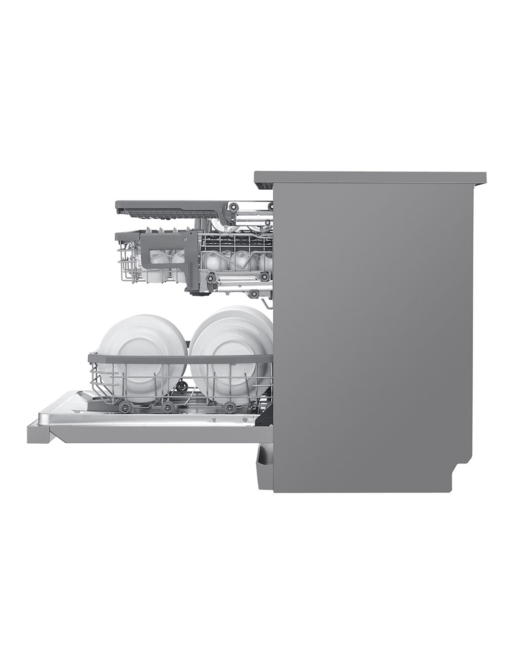 LG QuadWash™ Steam Dishwasher, 14 Place Settings, EasyRack™ Plus