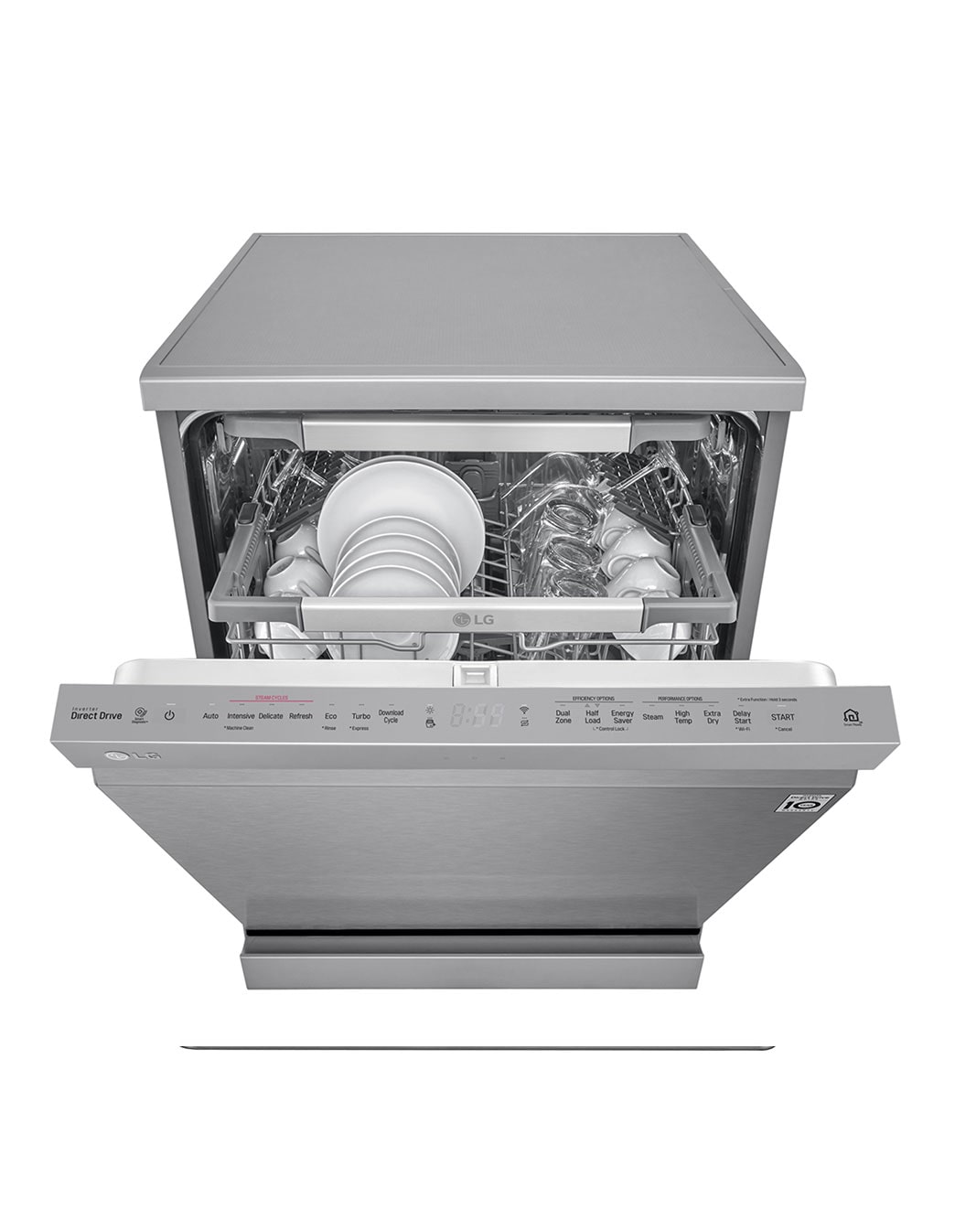 LG QuadWash™ Steam Dishwasher, 14 Place Settings, EasyRack™ Plus, Inverter Direct Drive, ThinQ