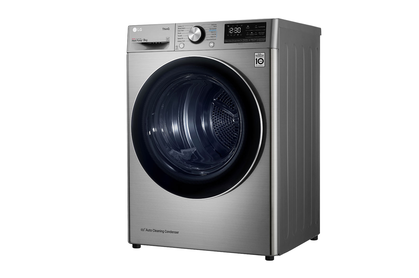 LG Sensor Dryer 9kg, Dual Inverter, Silver | LG UAE