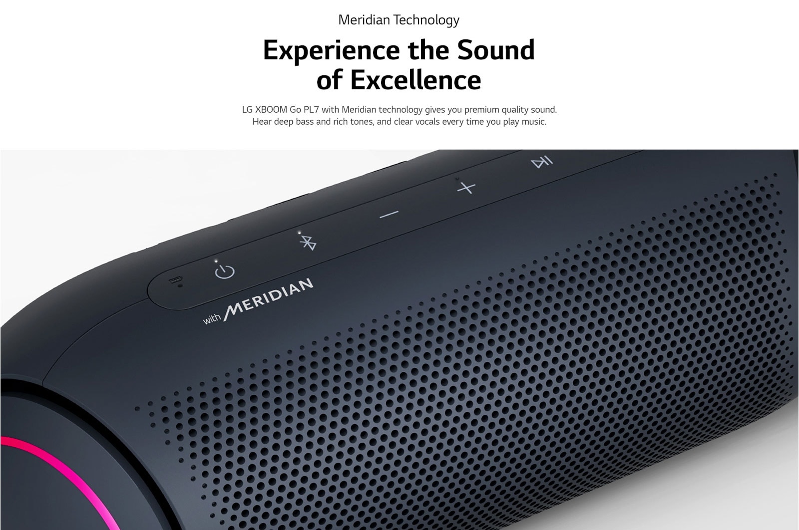 LG XBOOM Go PL7 Portable Bluetooth Speaker | Black