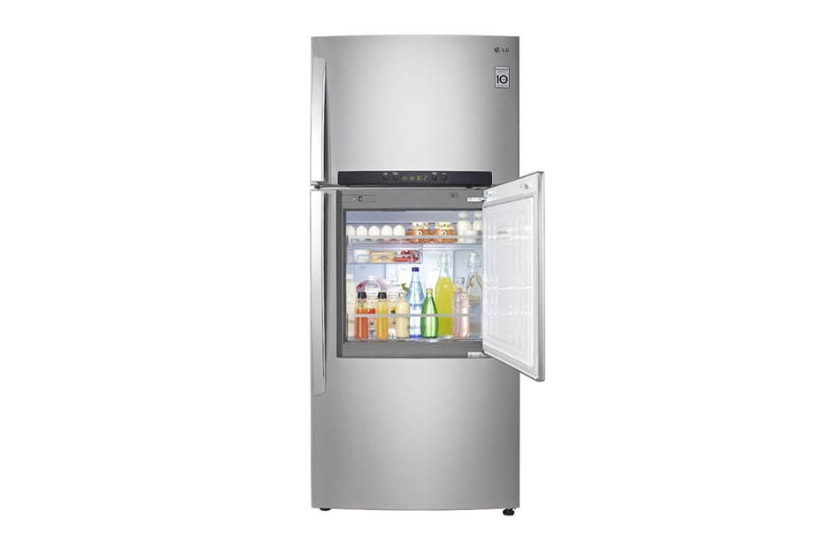 LG Door-in-Door Top Freezer Refrigerator that gives you easier access to the items you frequently need without opening the main door, GR-D602HLAL