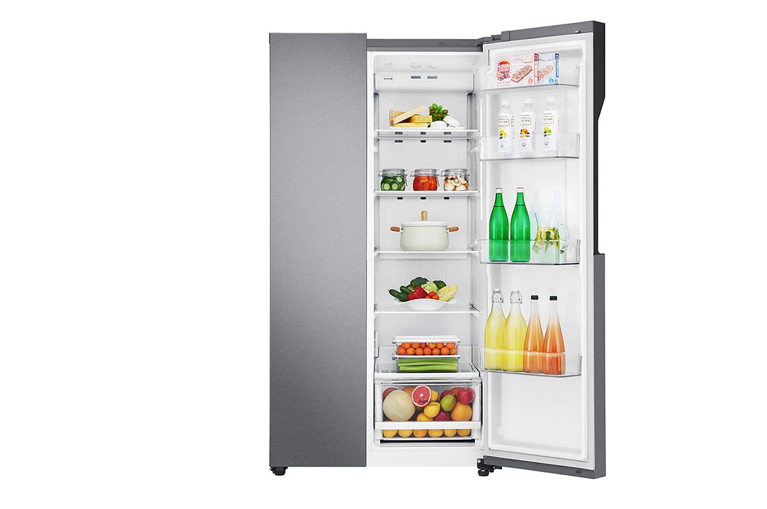 lg side by side refrigerator 679 litres grb257kqdv