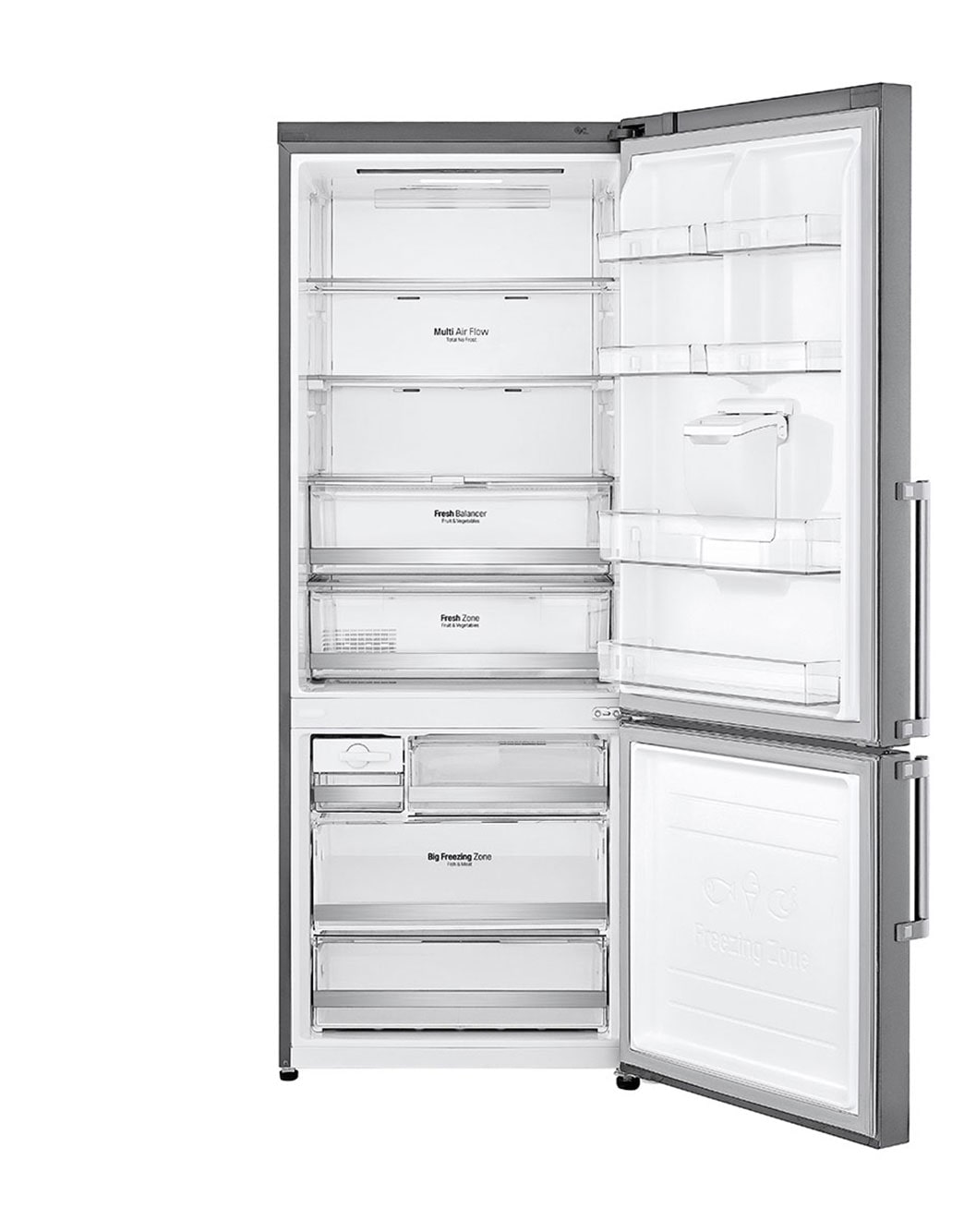 LG Bottom Mount Refrigerator, Inverter Linear Compressor, Multi AirFlow ...