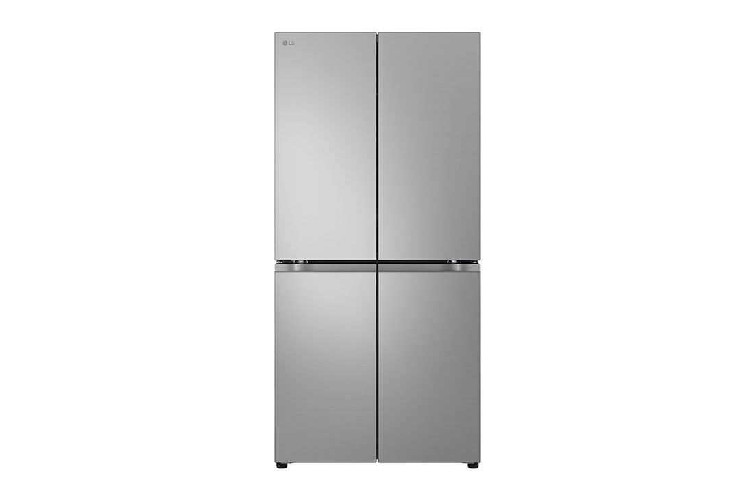 LG French Door Fridge, Essence Matte Black, front view, GR-B29FFLZB