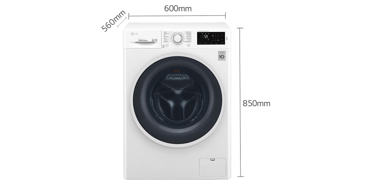 Lg Front Load Washer 8 Kg 6 Motion Direct Drive Add Item Smart Diagnosis Lg Uae