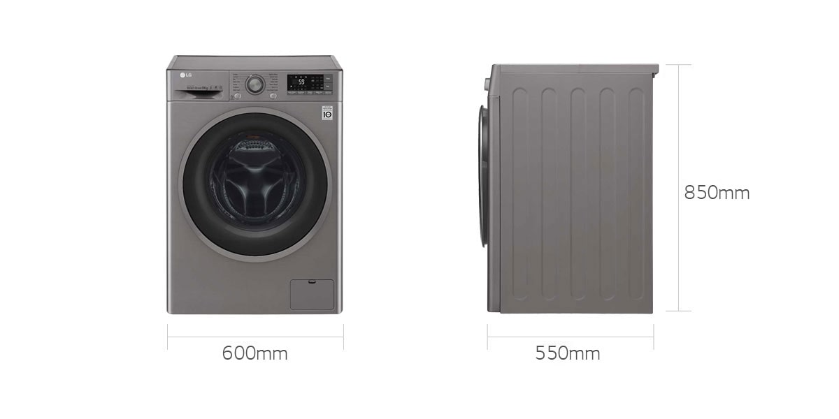 Lg Front Load Washer 9 Kg 6 Motion Direct Drive Add Item Smart Diagnosis Lg Uae