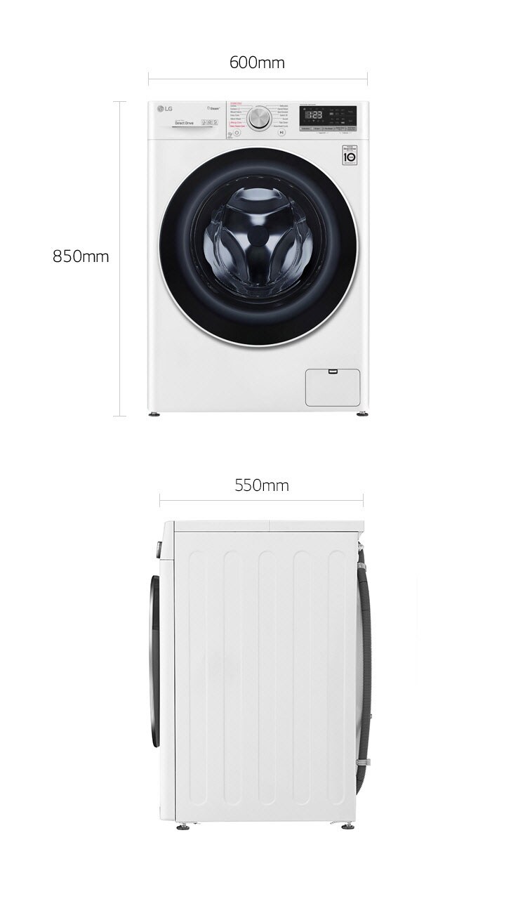 Lg Washer 9 Kg Bigger Capacity Ai Dd Steam Thinq Buy Online Lg Lg Uae