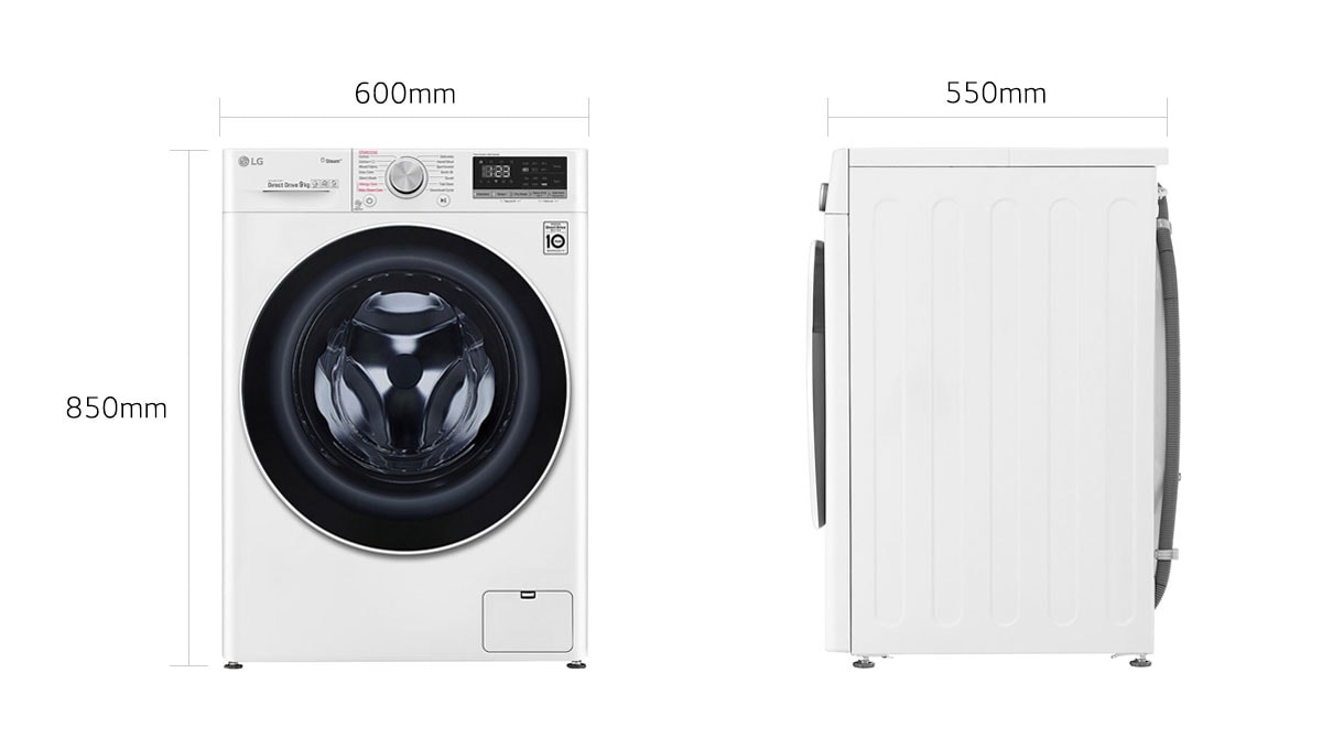 Lg Washer 9 Kg Bigger Capacity Ai Dd Steam Thinq Lg Uae