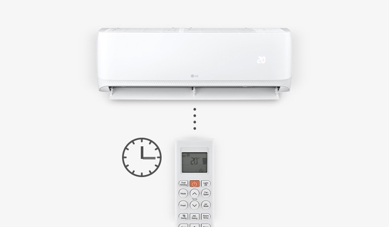 The air conditioner is controlled by remote time controller.