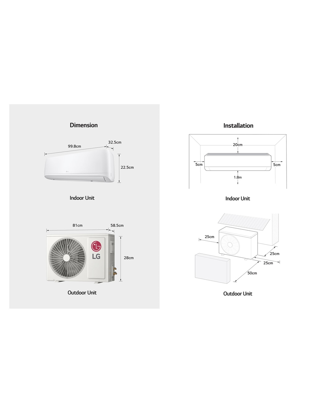 lg split ac installation