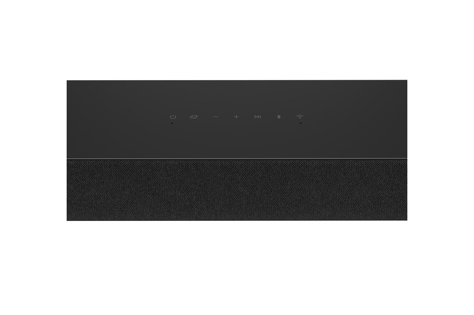 LG Soundbar SE6S for TV with Dolby Atmos, Top Close-up angle view of Soundbar Button, SE6S