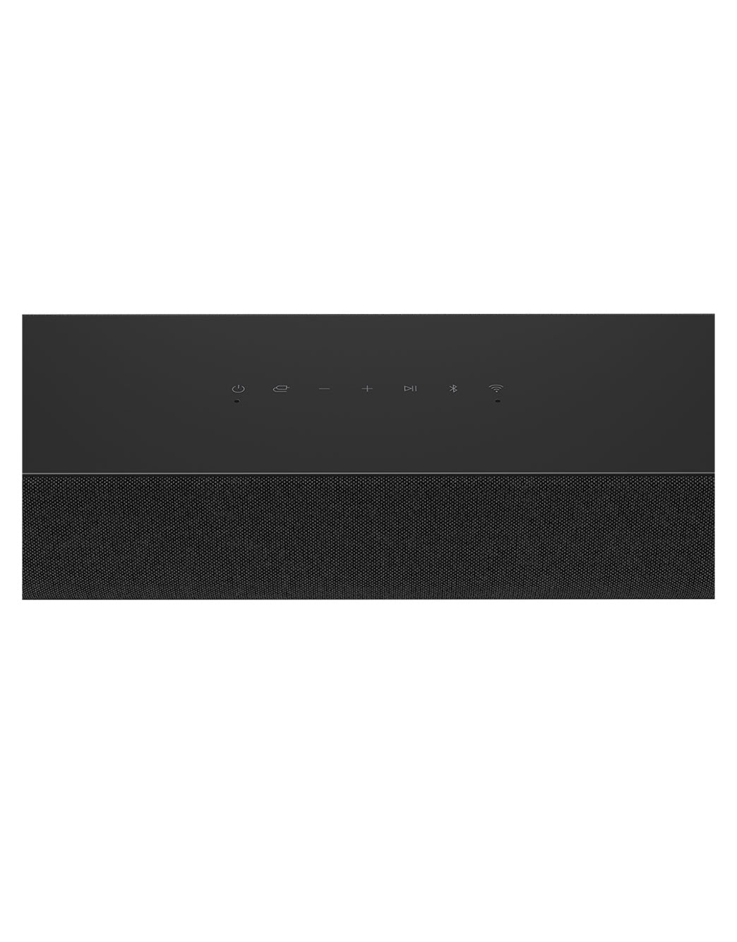 LG Soundbar SE6S for TV with Dolby Atmos, Top Close-up angle view of Soundbar Button, SE6S