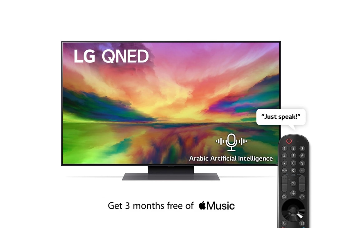 LG QNED81 Series, 86 inch 4K Smart UHD TV with Magic remote, HDR, WebOS, 2023, front view, 86QNED816RA