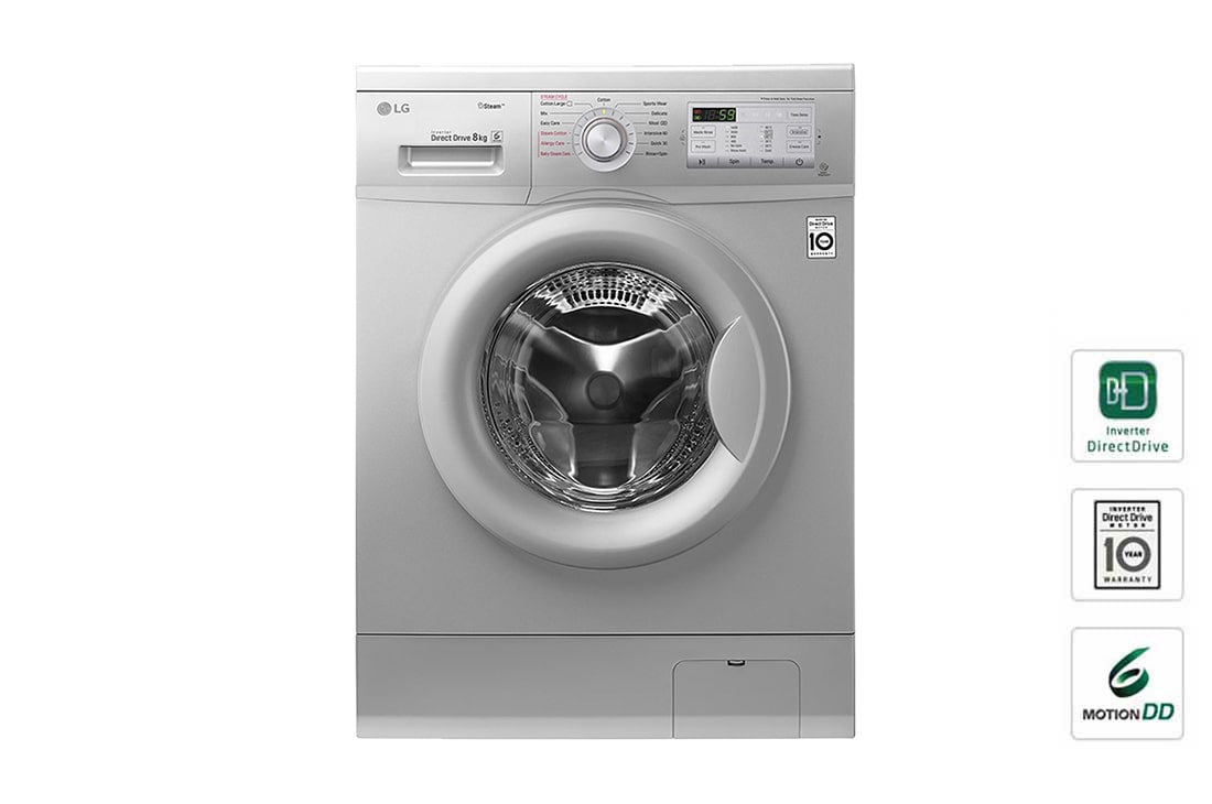 Lg Front Load Washer 8 Kg 6 Motion Direct Drive Steam