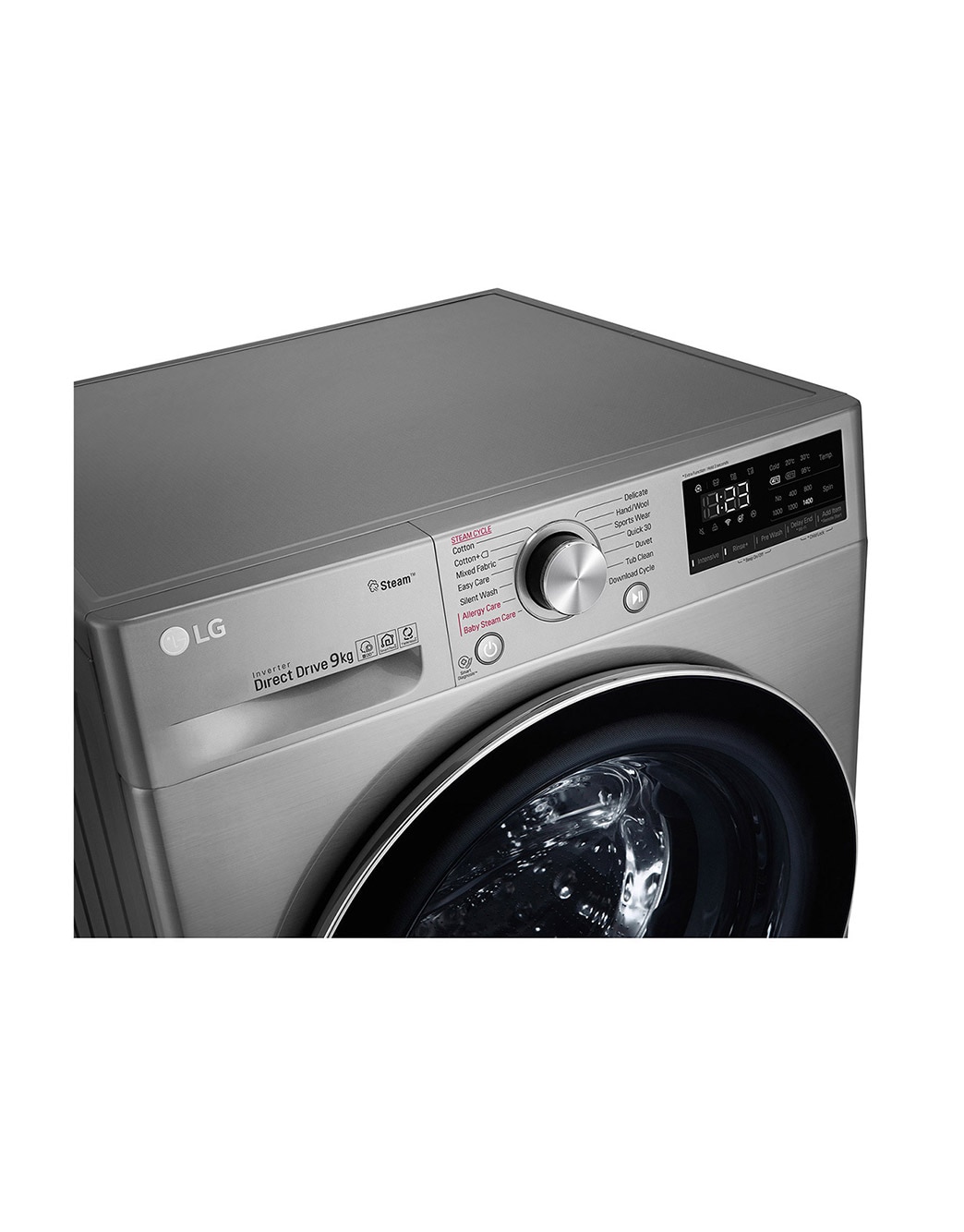LG Vivace Washer, 9 Kg, Bigger Capacity, AI DD, Steam, ThinQ, F4V5VYP2T