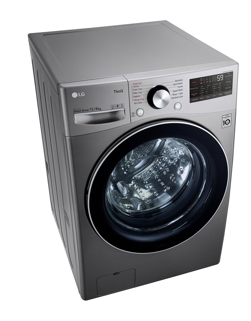 LG Washing Machine with Dryer, 15/8kg, AI DD™ LG UAE