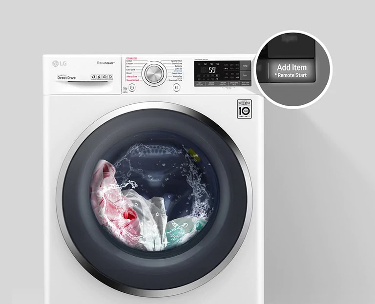 Lg Twinwash Washer Dryer 12 7 Kg Ai Dd 6 Motion Direct Drive Steam Thinq Lg Uae