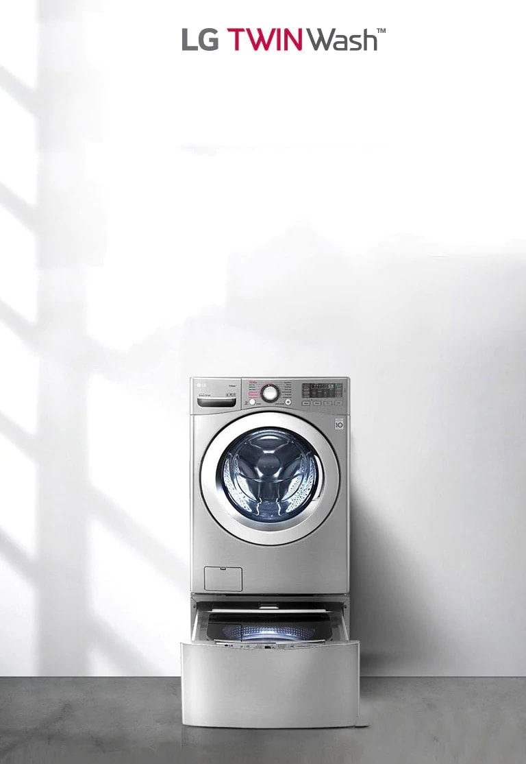 Lg Twinwash Washer Dryer 12 7 Kg Ai Dd 6 Motion Direct Drive Steam Thinq Lg Uae