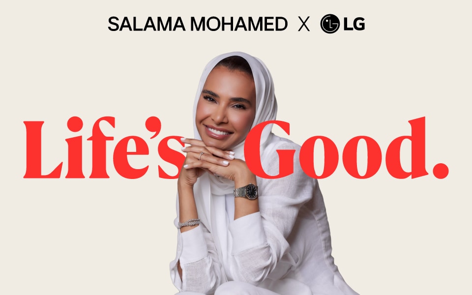 Salama Mohamed Joins LG as Newest Brand Ambassador for 'Life's Good' Campaign