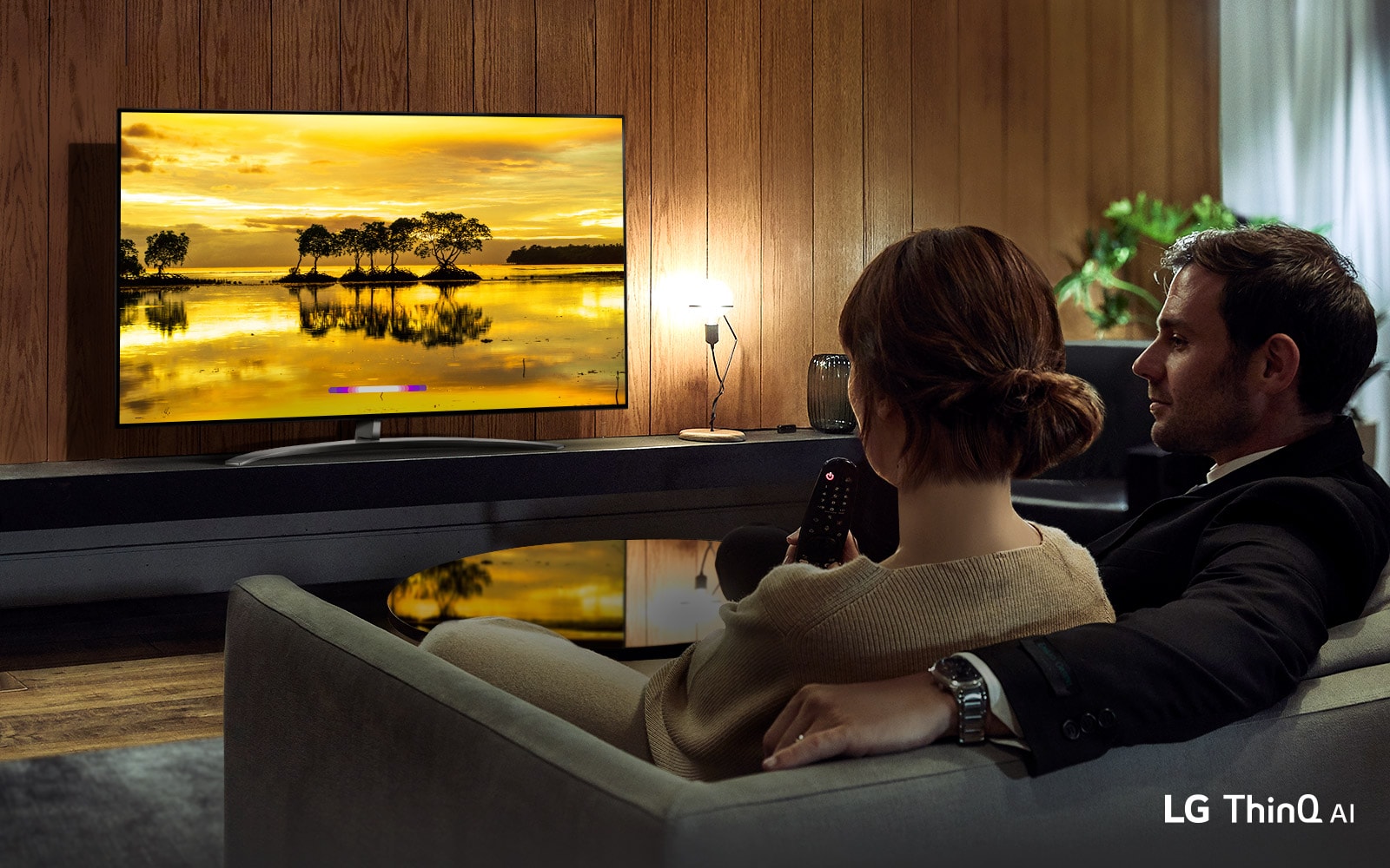 Lg سلاسل تلفزيون Nanocell مقاس 65 بوصة Sm9000 من Lg شاشة Nanocell تلفزيون 4k Hdr Ledالذكي W Thinq Ai Lg الإمارات